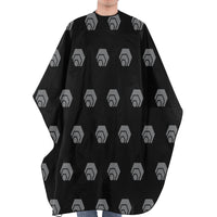 Hex Grey Black Hair Cutting Cape for Adults