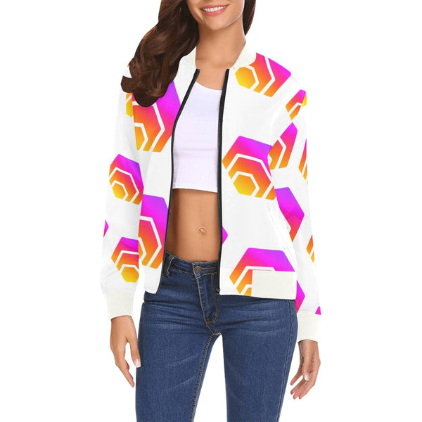 Hex Tapered Women's All Over Print Casual Jacket