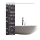 HPX Black Small Shower Curtain 72"x72"