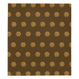 Hex Brown & Tan Custom Quilt  70" x 80"