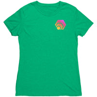 Hex Pocket Print Women's Next Level Triblend Shirt