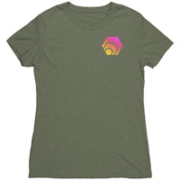 Hex Pocket Print Women's Next Level Triblend Shirt