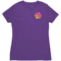 Hex Pocket Print Women's Next Level Triblend Shirt