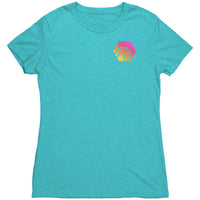 Hex Pocket Print Women's Next Level Triblend Shirt