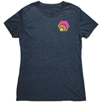 Hex Pocket Print Women's Next Level Triblend Shirt