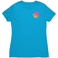 Hex Pocket Print Women's Next Level Triblend Shirt