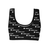 HEXdotcom Combo White Women's All Over Print Sports Bra