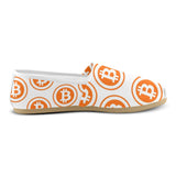 Bitcoin Orange Casual Canvas Women's Shoes - Crypto Wearz