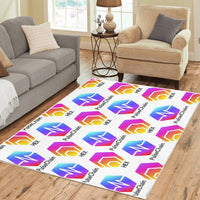 Hex Pulse TEXT Area Rug 7' x 5'