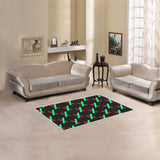 PulseX Black Area Rug 2.6' x 1.7'