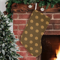 Hex Brown & Tan Christmas Stocking
