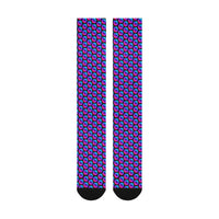 Pulses Small Black Over-The-Calf Socks