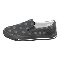 Hex Black & Grey Men's Slip-on Canvas Shoes
