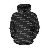 HEXdotcom Combo Grey Black Men's All Over Print Hoodie