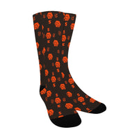 5555 Orange Men's Custom Socks