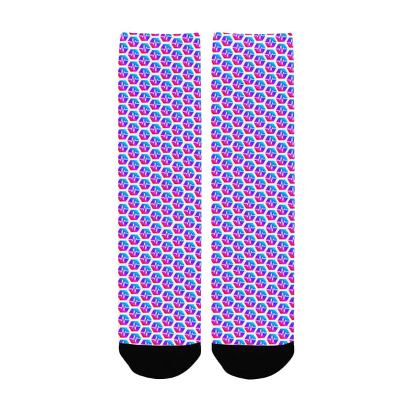 Pulses Small Women's Custom Socks
