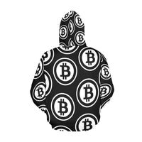 Bitcoin Black Men's All Over Print Hoodie