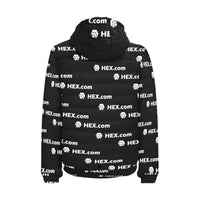 HEXdotcom Combo White Men's Hooded Bomber Jacket