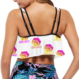 Hex Color Dot Com Flounce Bikini Top