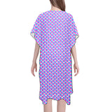 Pulses Small Mid-Length Side Slits Chiffon Cover Up