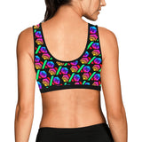 Hex PulseX Pulse Black Women's All Over Print Sports Bra