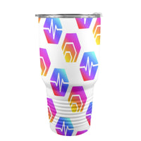 Hex Pulse Combo Insulated Stainless Steel Tumbler (30oz ）