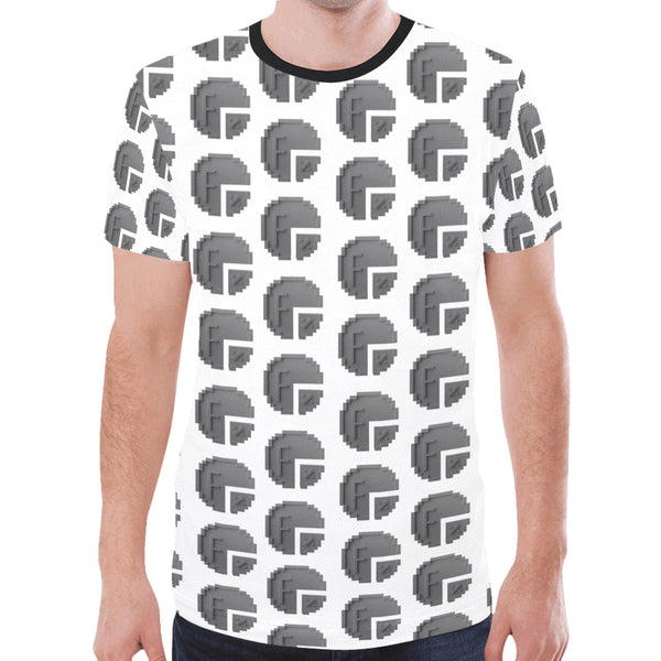 Future 3d WHT Men's All Over Print Mesh T-shirt