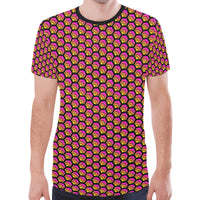 Hex Small Black Men's All Over Print Mesh T-shirt