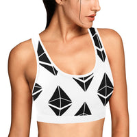 Ethereums Women's All Over Print Sports Bra
