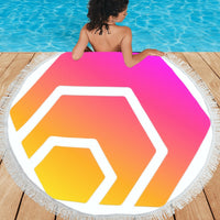 Hex Logo Circular Beach Shawl 59"