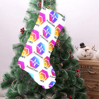 Hex Pulse TEXT Christmas Stocking