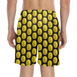 IM 3D BLK Men's Mid-Length Beach Shorts