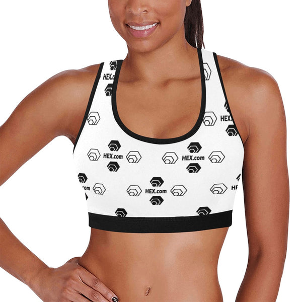 Hex Dot Com Women's All Over Print Sports Bra