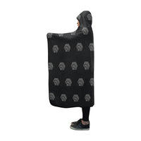 Hex Black & Grey Hooded Blanket 60"x50"
