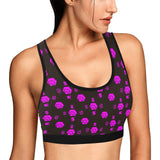 5555 Pink Women's All Over Print Sports Bra