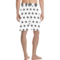 Hex Black Men's All Over Print Casual Shorts