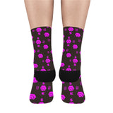 5555 Pink Sublimated Crew Socks (3 Packs)