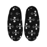 Hex Dot Com White Men's Non-Slip Cotton Slippers