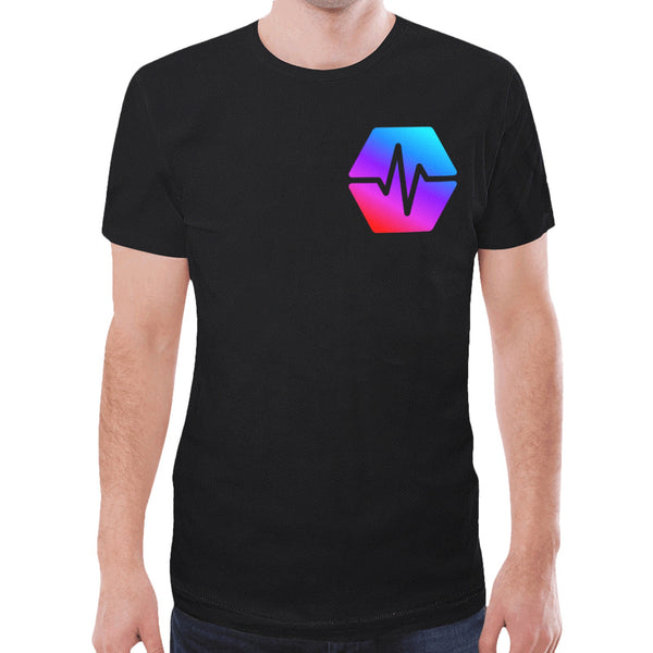 Pulse Logo Simple Men's All Over Print Mesh T-shirt