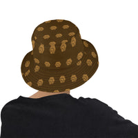 Hex Brown & Tan Unisex Summer Single-Layer Bucket Hat