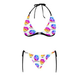 Hex Pulse TEXT Sexy Halter Bikini Swimsuit