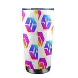 Hex Pulse Combo Custom Tumbler with Transparent Lid (20oz)