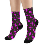 5555 Pink Sublimated Crew Socks (3 Packs)