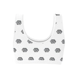 Hex Grey Women's All Over Print Sports Bra