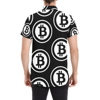 Bitcoin Black Men's All Over Print Shirt