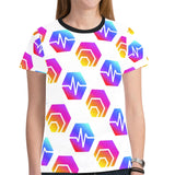 Hex Pulse Combo Women's All Over Print Mesh Cloth T-shirt