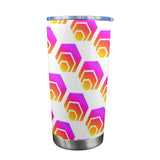 Hex Custom Tumbler with Transparent Lid (20oz)