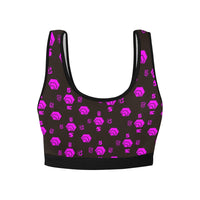 5555 Pink Women's All Over Print Sports Bra