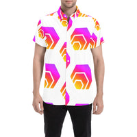 Hex Tapered Men's All Over Print Shirt