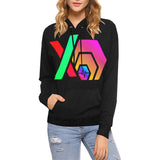 Hex Pulse PulseX Black Women's All Over Print Hoodie